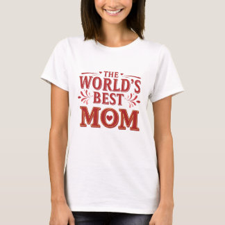 Världens bästa Mamma-vintage-logotyp för teckensni T Shirt