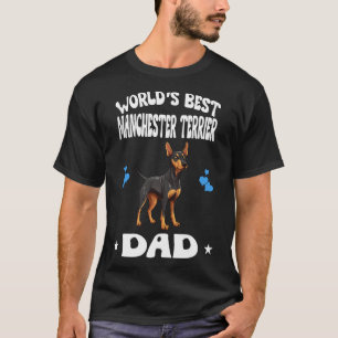 Världens bästa Manchester Terrier Pappa Hund Djur T Shirt