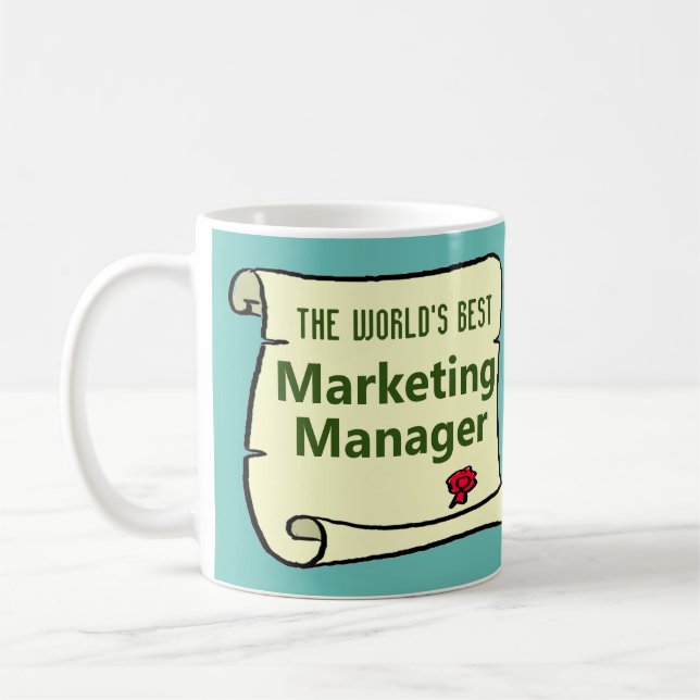 Världens bästa Marknadsföring-chef. Kaffemugg (Vänster)