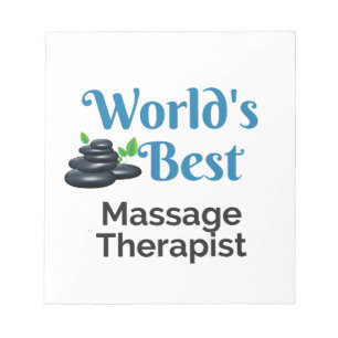 Världens bästa massageterapeut anteckningsblock