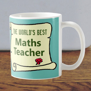 Världens bästa matematiklärare. kaffemugg