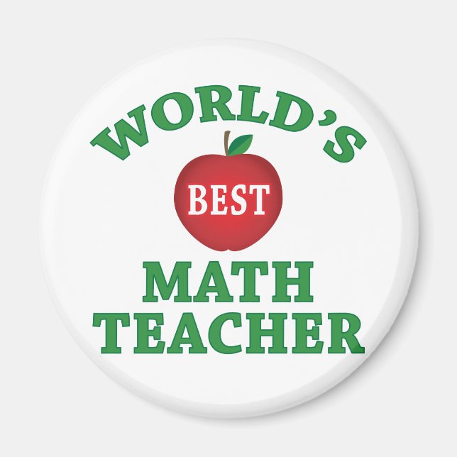 Världens bästa matematiklärare magnet (Framsidan)