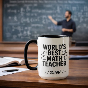 Världens Bästa Matematiklärare Personlig Mugg