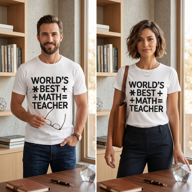 Världens bästa matematiklärarinna t shirt (Skapare uppladdad)