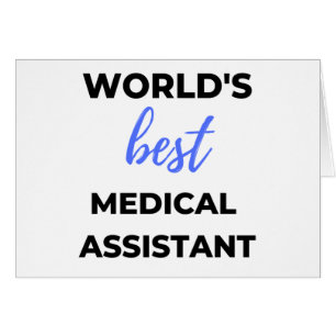 Världens bästa medicinska assistent 2 hälsningskort