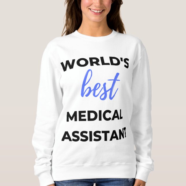 Världens bästa medicinska assistent 2 t shirt (Framsida)