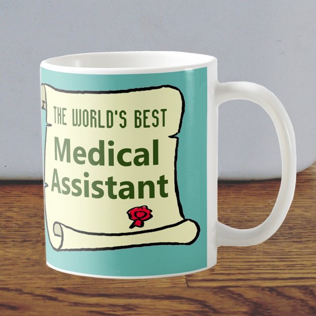 Världens bästa medicinska assistent. kaffemugg (Skapare uppladdad)