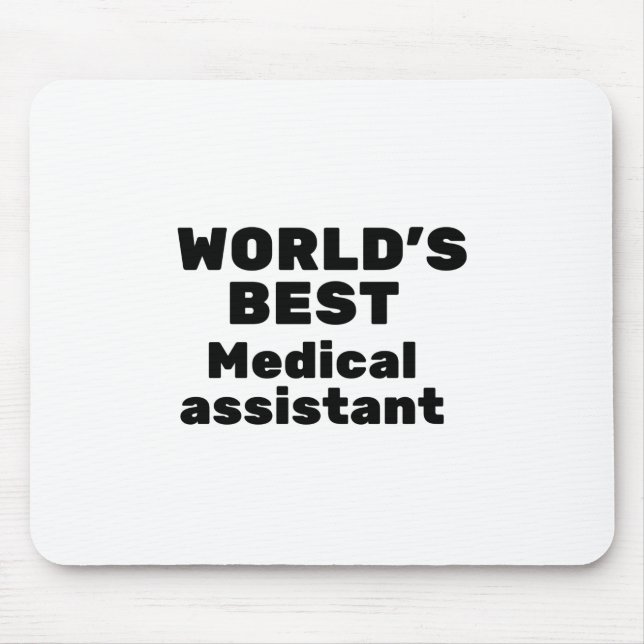 Världens bästa medicinska assistent musmatta (Framsidan)