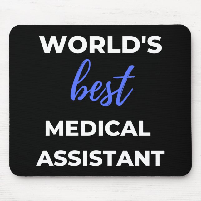 Världens bästa medicinska assistent musmatta (Framsidan)