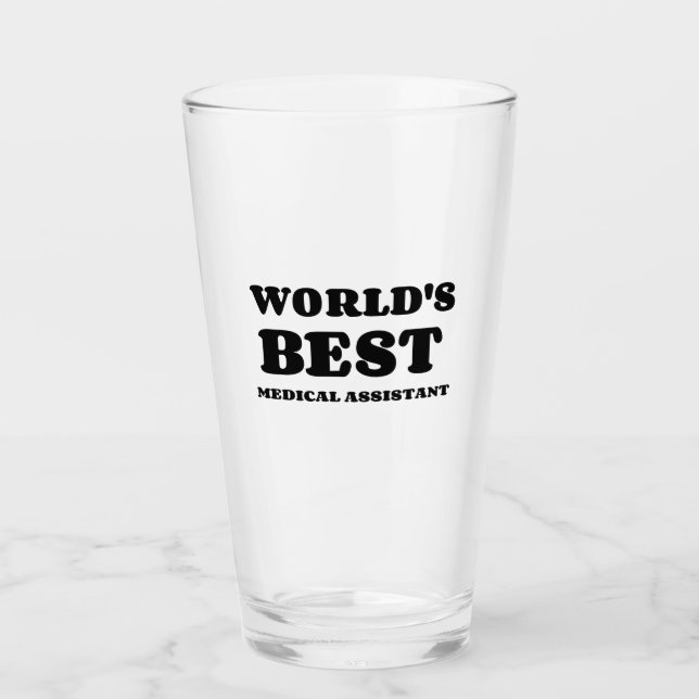 VÄRLDENS BÄSTA MEDICINSKA BISTÅND GLASKOPP (Framsida)