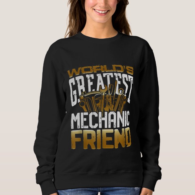 Världens Bästa Mekaniker Vän Fordonsreparation T Shirt (Framsida)