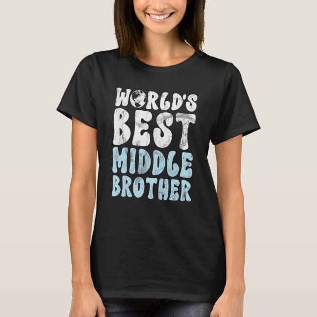 Världens bästa mellanbror t shirt (Framsida)