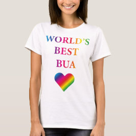 VÄRLDENS BÄSTA MEN RAINBOW HEART T-Shirt 