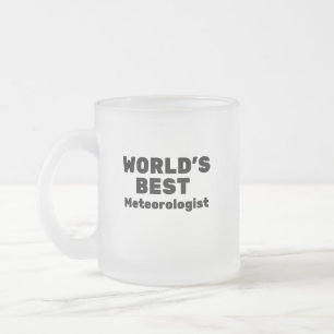 Världens bästa meteorolog frostad glasmugg