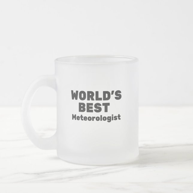 Världens bästa meteorolog frostad glasmugg (Vänster)