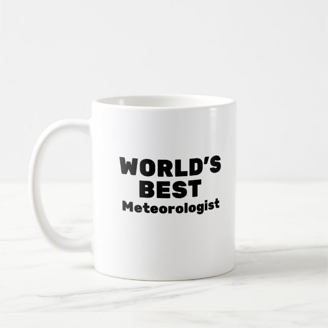 Världens bästa meteorolog kaffemugg (Vänster)
