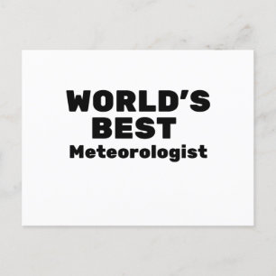 Världens bästa meteorolog vykort
