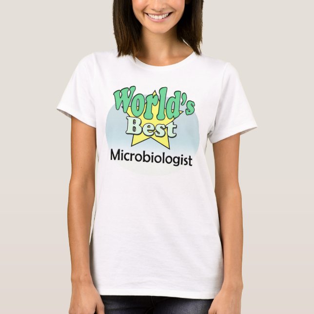 Världens bästa mikrobiolog t-shirt (Framsida)