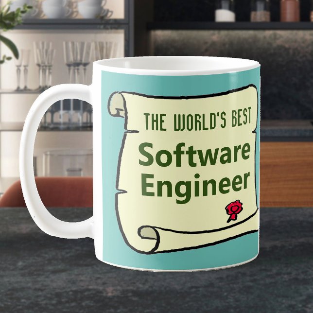 Världens bästa mjukvaruingenjör. kaffemugg (Skapare uppladdad)