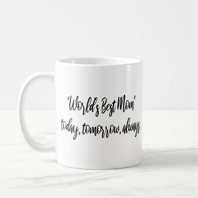 Världens bästa moderna Mamma-Mamma Kaffemugg (Vänster)
