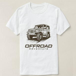 Världens bästa moderna offroad-utskrift - vit T-sh T Shirt