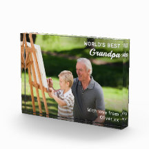 Världens bästa morfar-Anpassningsbar, fotopaté