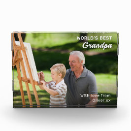 Världens bästa morfar-Anpassningsbar, fotopaté