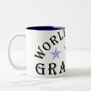 Världens bästa morfar Blue Stars Mugg