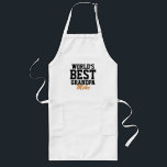 Världens bästa morfar Fars dag Grilling Apron Långt Förkläde<br><div class="desc">Anpassningsbarna tryckte på bankomatkorg med personligen "World's Best Grandpa" eller din egen anpassningsbar och ditt namn monogram. Klicka på Anpassa om du vill redigera typsnitt och färg eller lägga till din egen text och bilder om du vill skapa en unik gåva till Fars dag eller fira pappa vilken dag som...</div>