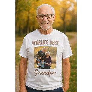 Världens bästa morfar-foto T-Shirt
