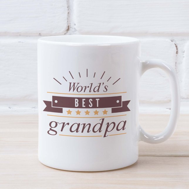 Världens bästa morfar kaffemugg (World's Best Grandpa Mug)