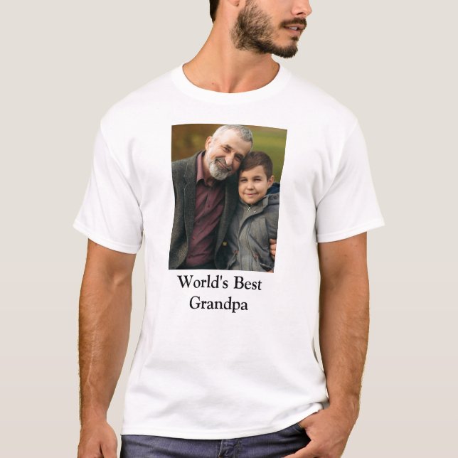 Världens bästa morfar Tshirt T Shirt (Framsida)