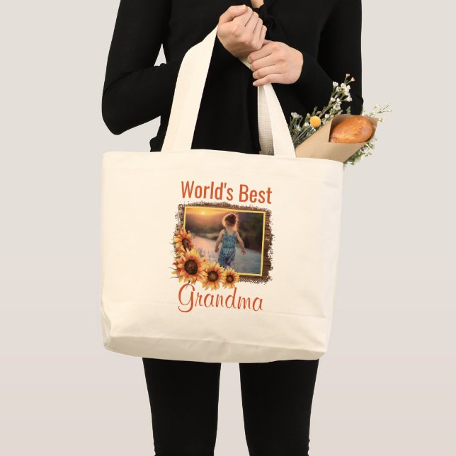 Världens bästa mormafrototebag jumbo tygkasse (Framsida (produkt))