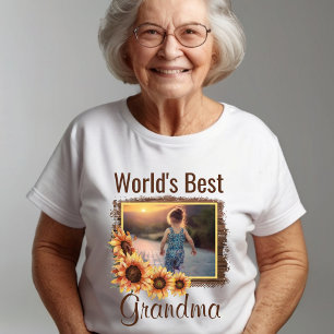 Världens bästa morméfoto T-Shirt-Personlig T Shirt