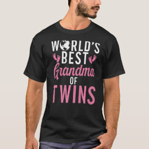 Världens bästa mormor av Twillingar Twin Grandma T Shirt
