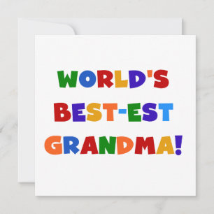 Världens bästa mormor-Bright T-shirts och gåvor