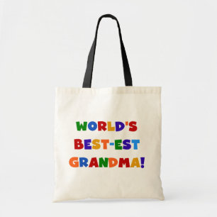 Världens bästa mormor-Bright T-shirts och gåvor Tygkasse