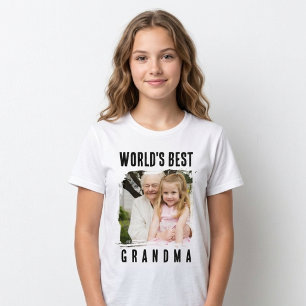 Världens Bästa Mormor Foto T Shirt
