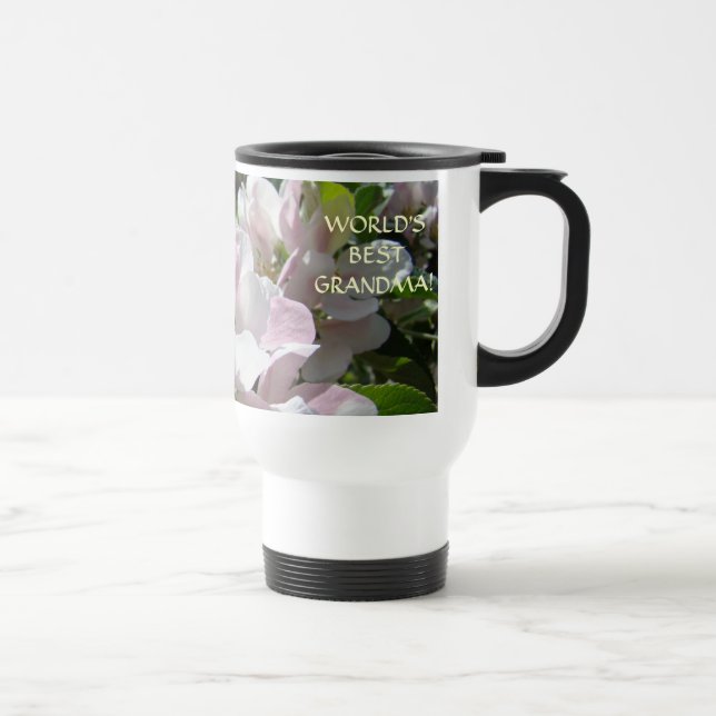 VÄRLDENS BÄSTA MORMOR! Kaffe Koppar Mugg Blommor (Höger)