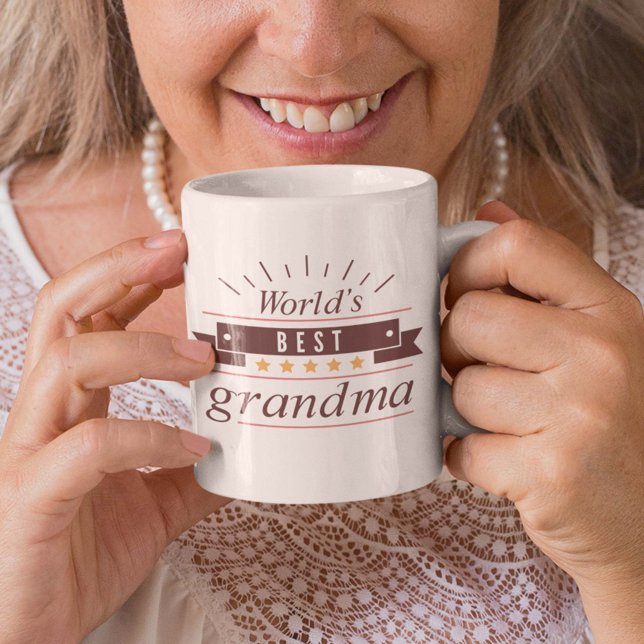 Världens bästa mormor kaffemugg (World's Best Grandma Coffee Mug)