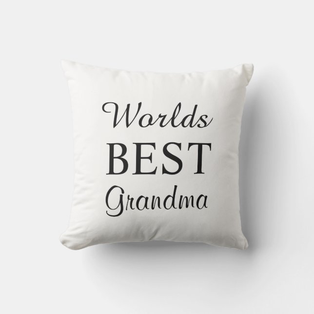Världens Bästa Mormor Kudde (Framsida)