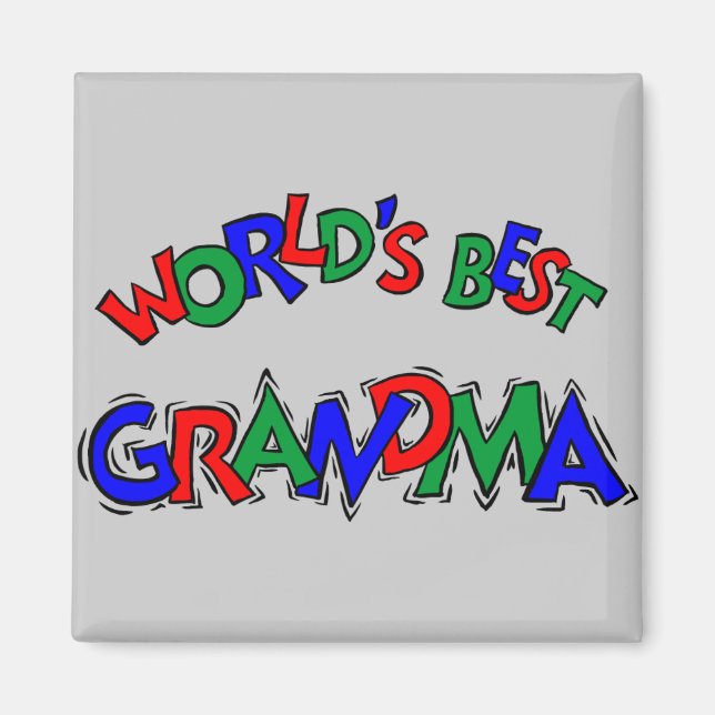 Världens bästa mormor magnet (Framsidan)