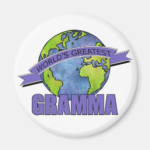 Världens Bästa Mormor Magnet