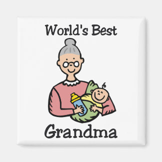 Världens bästa mormor-magnet magnet