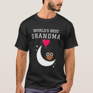 Världens Bästa Mormor Mamma Uggla Han T Shirt