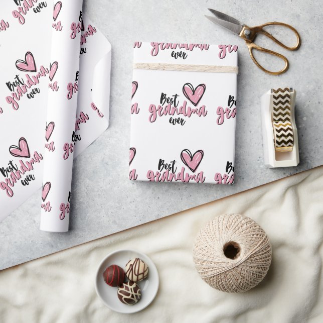 "Världens bästa mormor" Mors dag Födelsedagspresen Presentpapper (Hantverk)