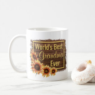 Världens bästa mormor någonsin Foto Kaffemugg