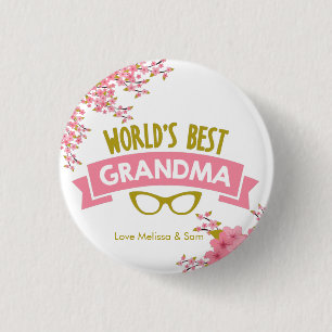 Världens bästa mormor-personlighet knapp