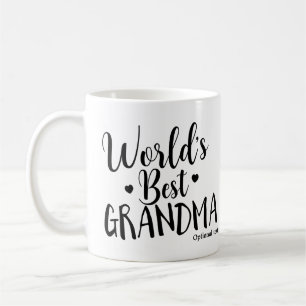 VÄRLDENS BÄSTA MORMOR Personligt Anpassat Namn Kaffemugg