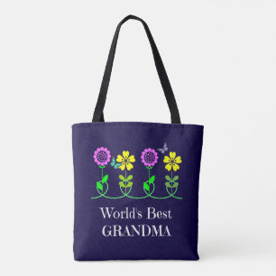 Världens bästa mormor, populär design tygkasse